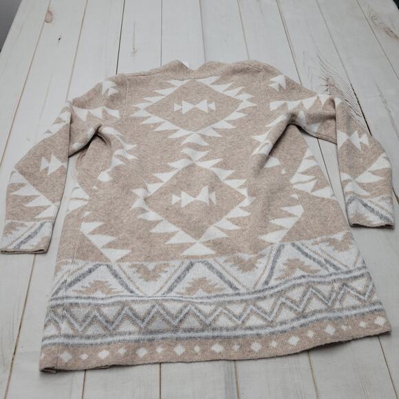 Frye the Cozy cardigan Aztec southwestern boho open front NWT - Picture 6 of 7